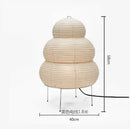 GobekUsa Japanese Rice Paper Floor Lamp Modern Wabi Sabi Lantern Light