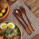 GobekUsa Japanese Wooden Utensil Set - Premium 3-Piece Dining Collection