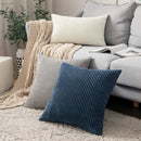 GobekUsa Corduroy Pillow Cover: Striped Cushion for Sofa Bed - Nordic Home Decor