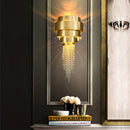 GobekUsa Golden Crystal Chandelier for Luxury Living & Dining Rooms