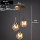 Nordic Glass Pendant Light With Polished Steel Finish