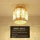 GobekUsa Elegant Crystal Ceiling Light for Entryway, Stairs, and Hallway