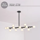 GobekUsa LED Glass Chandelier Pendant Lamp for Living Room Dining Room Lighting