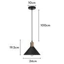 GobekUsa Iron Pendant Light for Dining Room, Kitchen, and Bedroom