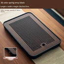 GobekUsa Bamboo Tea Tray: Simple Kung Fu Tea Set, Dual Wet/Dry Use, Efficient Storage