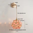 GobekUsa LED Wall Lights Clear Glass Adjustable Bedside Lamp Nordic Modern Style