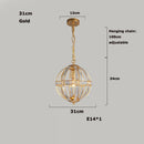 GobekUsa Bronze Black Chrome Gold Globe LED Chandelier for Living Room