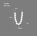 GobekUsa Glass Gold Pendant Light for Living Room Luxury Bubble Necklace