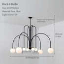GobekUsa LED Pendant Chandelier for Living Room Bedroom Decor