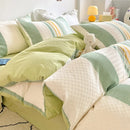 GobekUsa Jacquard Cotton Bedding Set for Queen King Size - Skin Friendly Comforter Cover