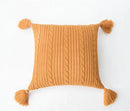 GobekUsa Knit Pillow Case 45x45cm Soft Decorative Cushion Cover Tassels Sofa Bed