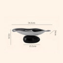 GobekUsa Geometric Acrylic Fruit Plate Tray for Snacks and Jewelry Storage