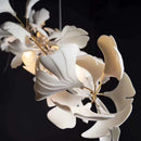 GobekUsa Copper Ceramic Leaf Chandelier Lantern for Indoor Living Room & Lobby - Luxury Light