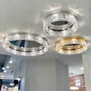 GobekUsa Crystal Ceiling Lamp: Modern Bedroom & Living Room LED Light Luxe Atmosphere