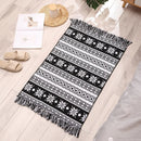 GobekUsa Bohemian Tassel Rug - Retro Hand Woven Carpet for Home Decor