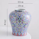 GobekUsa Blue White Porcelain Flower Vase: Elegant Ceramic Home Decor & Storage Solution