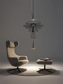 GobekUsa LED Iron Pendant Chandelier for Dining Room, Nordic Design Ceiling Light