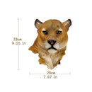 GobekUsa Animal Head Wall Hanger: Decorative Resin Wildlife Hook Rack Statue