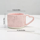 GobekUsa Love Handle Ceramic Cup | Breakfast Tea Coffee Mug | Office Valentine's Day Gift