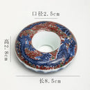 GobekUsa Blue White Porcelain Teacup Tray Set, Chinese Retro Home Decor Accessory