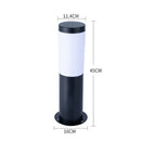 GobekUsa Black Silver Landscape Bollard Path Light for Garden Decoration