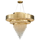 GobekUsa Golden Crystal Chandelier for Luxury Living & Dining Rooms