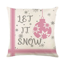 GobekUsa Christmas Pillowcase Collection - Festive Sofa Decor with Christmas Tree, Elk, Snowman