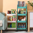 GobekUsa Kitchen Storage Cart Rolling Utility Organizer Rack Shelf Trolley Cart