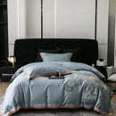 GobekUsa Cotton Flowers Horse Embroidery Luxury Bedding Set - Duvet Cover, Bed Sheet, Pillowcases