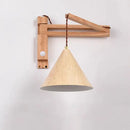 GobekUsa Japanese Style Wind Wall Lamp, Retractable Foldable Bedside Lamp