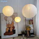 GobekUsa Japanese Style LED E27 Round Ball Pendant Lamp for Home Decor