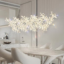 GobekUsa Crystal LED Chandelier: Modern Luxury Flower Shaped Decorative Lighting
