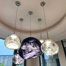 Lava Acrylic Pendant Light With Polished Chrome Finish