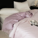 GobekUsa Double Layer Satin Queen Duvet Set Smooth & Cool Luxury Quilt Cover Pillowcases