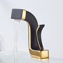 GobekUsa Gold Brass Basin Faucet Cold Hot Water Mixer Sink Tap Deck Mount