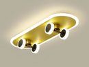 GobekUsa Cartoon Skateboard Ceiling Light for Children's Room