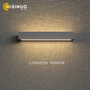 GobekUsa LED Limestone Sconce Garden Porch Lamp for Country Villa Balcony Entrance