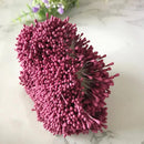 GobekUsa 200pcs Mixed Rose Red Flower Cherry Stamen Berries Bundle for DIY Decor