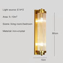 GobekUsa Crystal LED Wall Lamp Modern Indoor Lighting for Bedroom Living Room Corridor Entryway