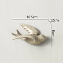 GobekUsa Flying Bird Ceramic Wall Ornament Simulation Room Decoration Indoor Accent