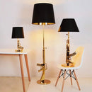 GobekUsa Gun Floor Lamp Electroplated Metal Table Desk Light