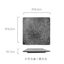 GobekUsa Glazed Barbecue Wing Plate with Knife - Japanese Style Tray for Roast Wings and Fish