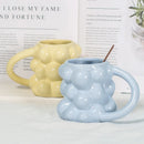 GobekUsa Grape Ceramic Mug: Cute, High Value, Office & Home Milk Cup, Women's Gift.