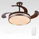 GobekUsa 42" Modern Black White LED Ceiling Fan Remote Control Lighting for Dining Room Bedroom