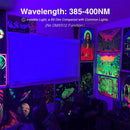 GobekUsa 100W LED UV Black Light Flood Lamp for Party, Halloween, Xmas - 392nm