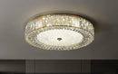 GobekUsa Golden Crystal Ceiling Chandelier: Modern Luxury LED Light Fixture for Living Room