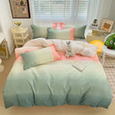GobekUsa Aloe Cotton Printed Bed Sets 4Pcs Soft Cozy Bedding Set for Adults
