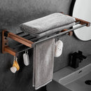GobekUsa Bathroom Hardware Set: Pendant Towel Bar, Towel Ring, Paper Holder, Shelf