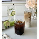 GobekUsa 500ml Square Glass Juice Cup - Transparent & Heat-Resistant