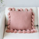 GobekUsa Knit Cushion Cover 45*45cm Soft Solid Pillow Case for Sofa Bed Nursery